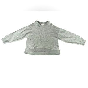 Olive Green Pearl Sweater